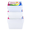 Sunny Microwave-Safe Food Containers with Lids, 15-Piece Combo Pack, 500 ml, 750 ml and 1000 ml
