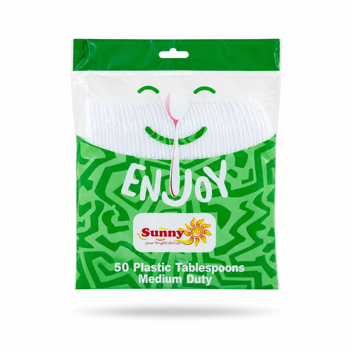 Sunny Enjoy Medium Duty Plastic Table Spoons
