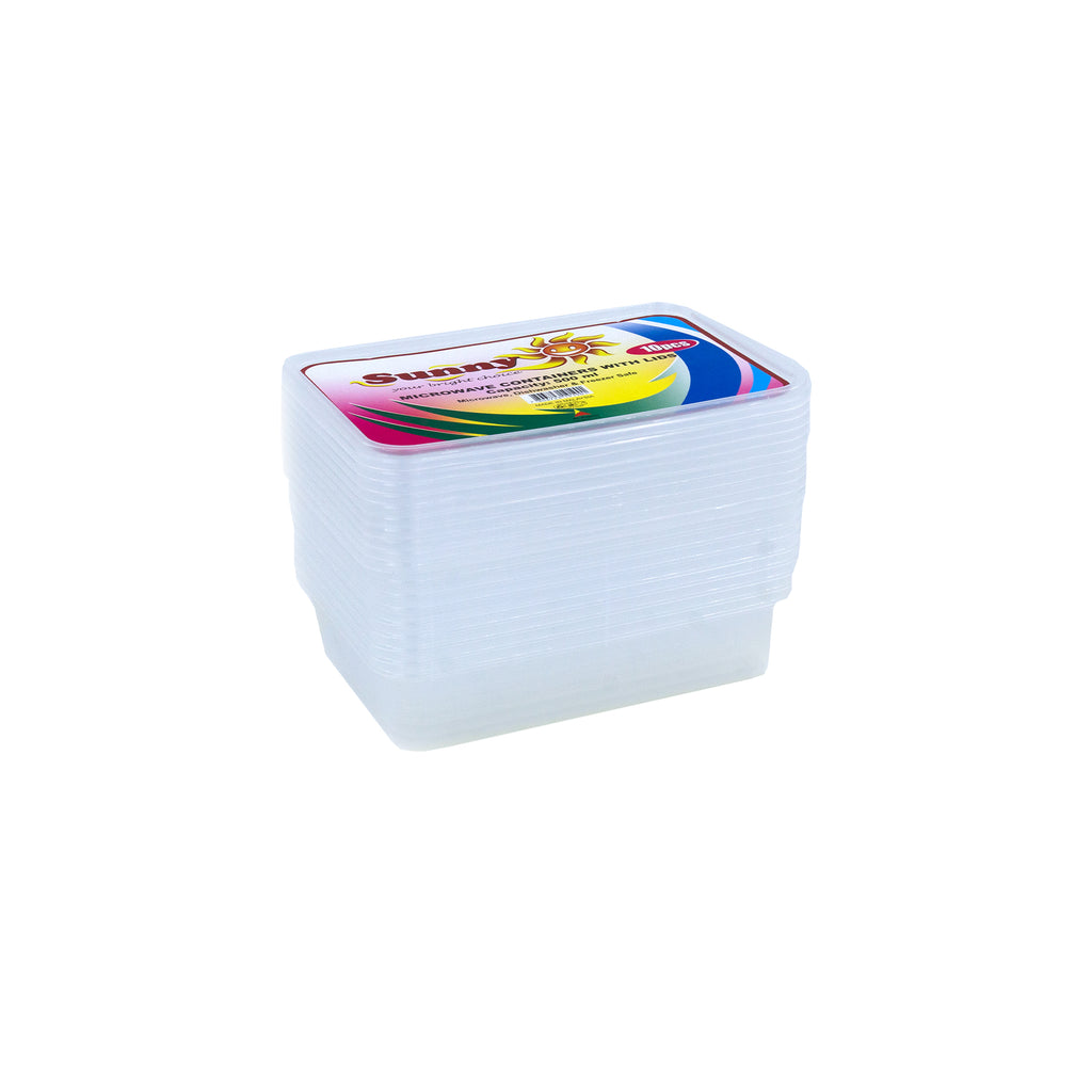 Sunny Microwave Food Storage Containers with Lids – Reusable, BPA-Free