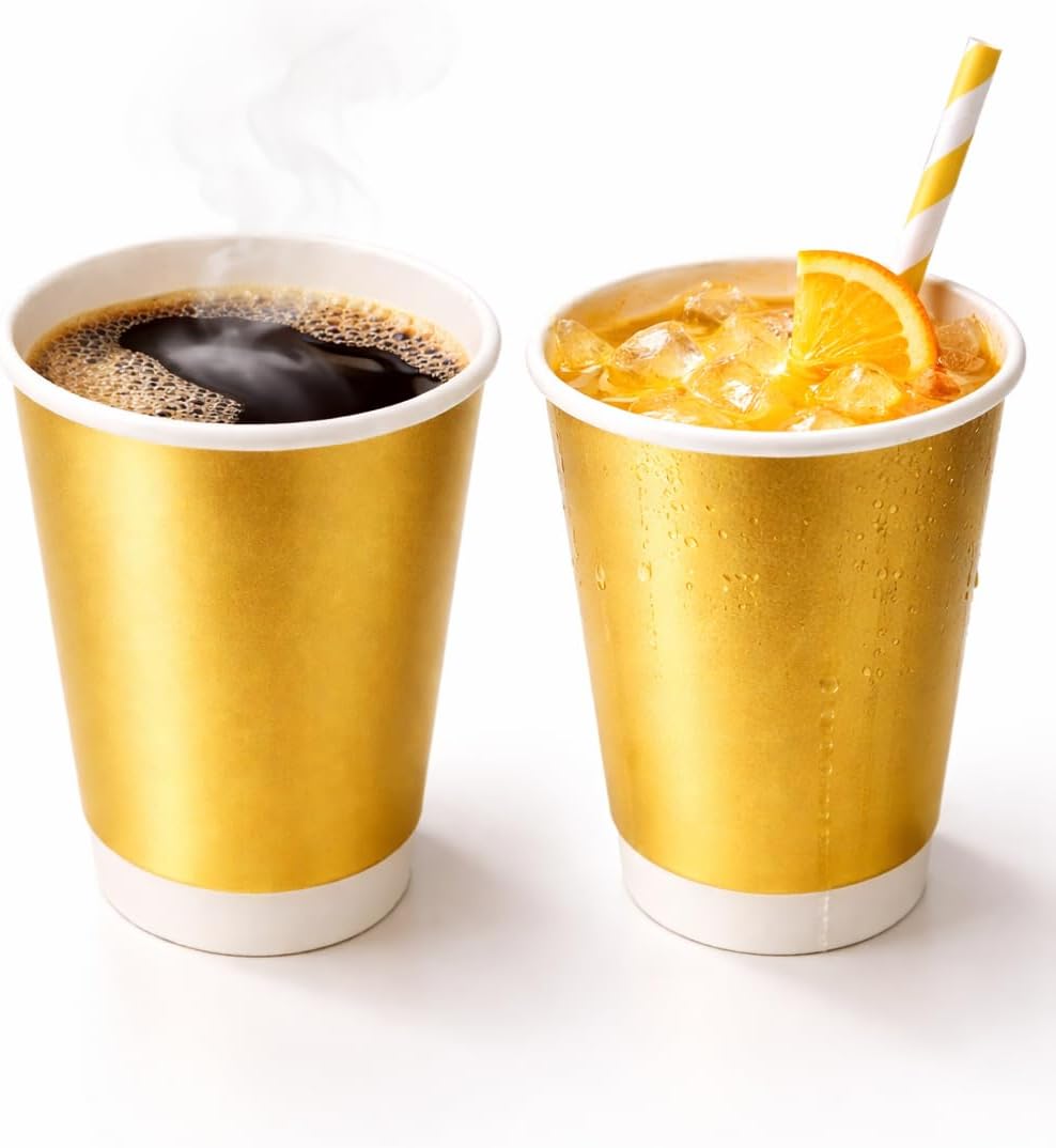 Sunny Premium Double Wall Paper Cups 8oz – 25 Pack