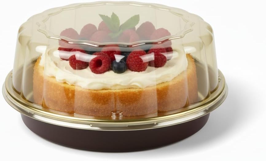 Sunny Round Cake Container with Lid : 4-Pieces