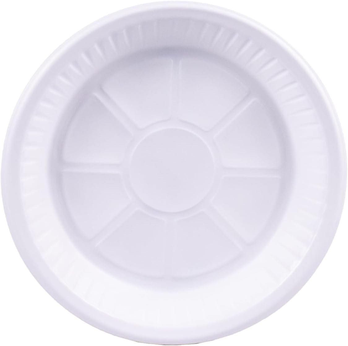 Sunny 10-Inch Plastic Plates – Pack of 25, BPA-Free