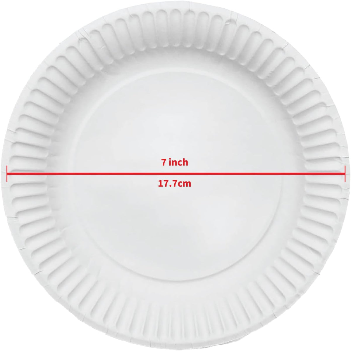 Sunny Paper Plates 7 Inch White – Pack of 100
