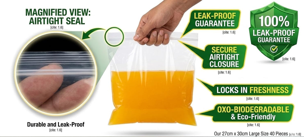 Sunny Freezer Zipper Bags