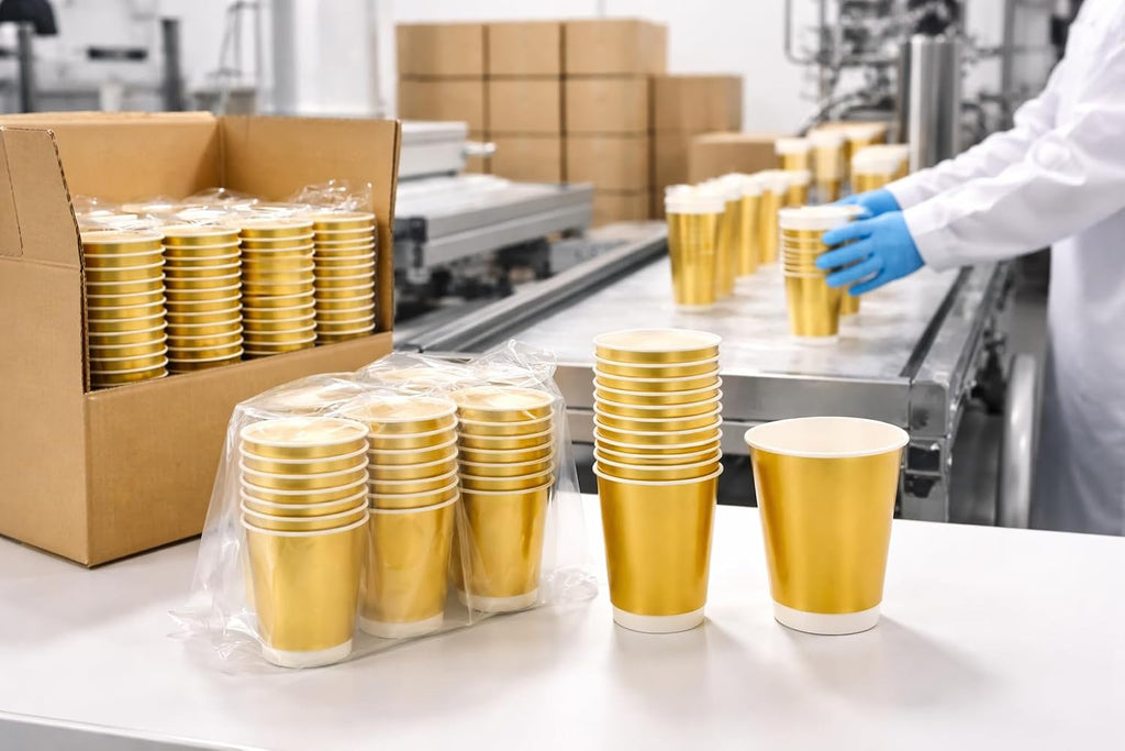 Sunny Premium Double Wall Paper Cups 8oz – 25 Pack