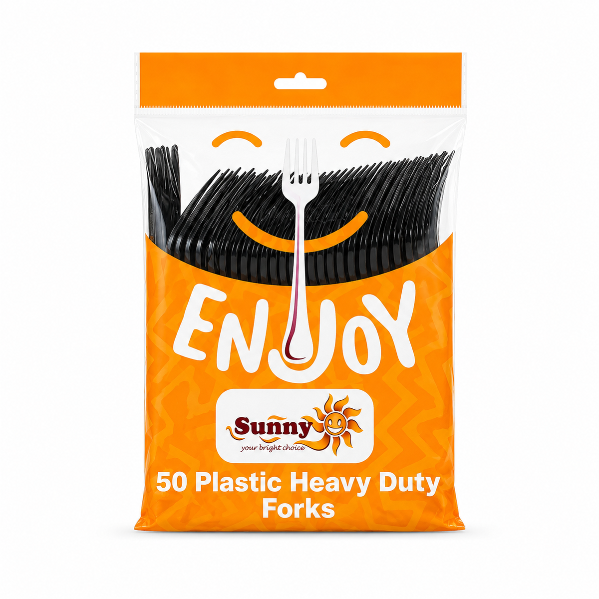 Sunny Enjoy Heavy Duty Plastic Forks