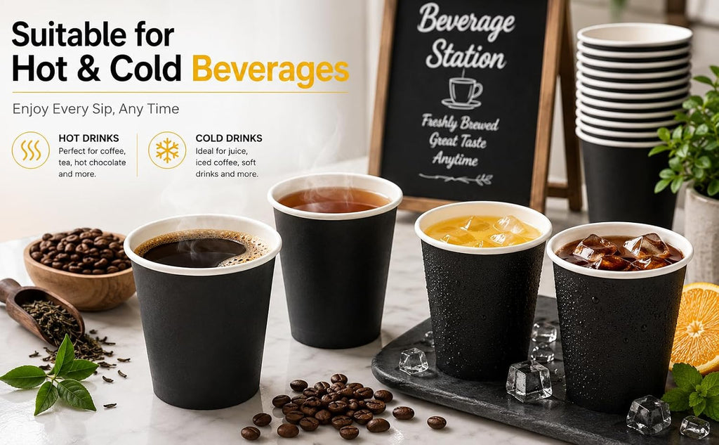 Sunny Premium Paper Cups – Pack of 50
