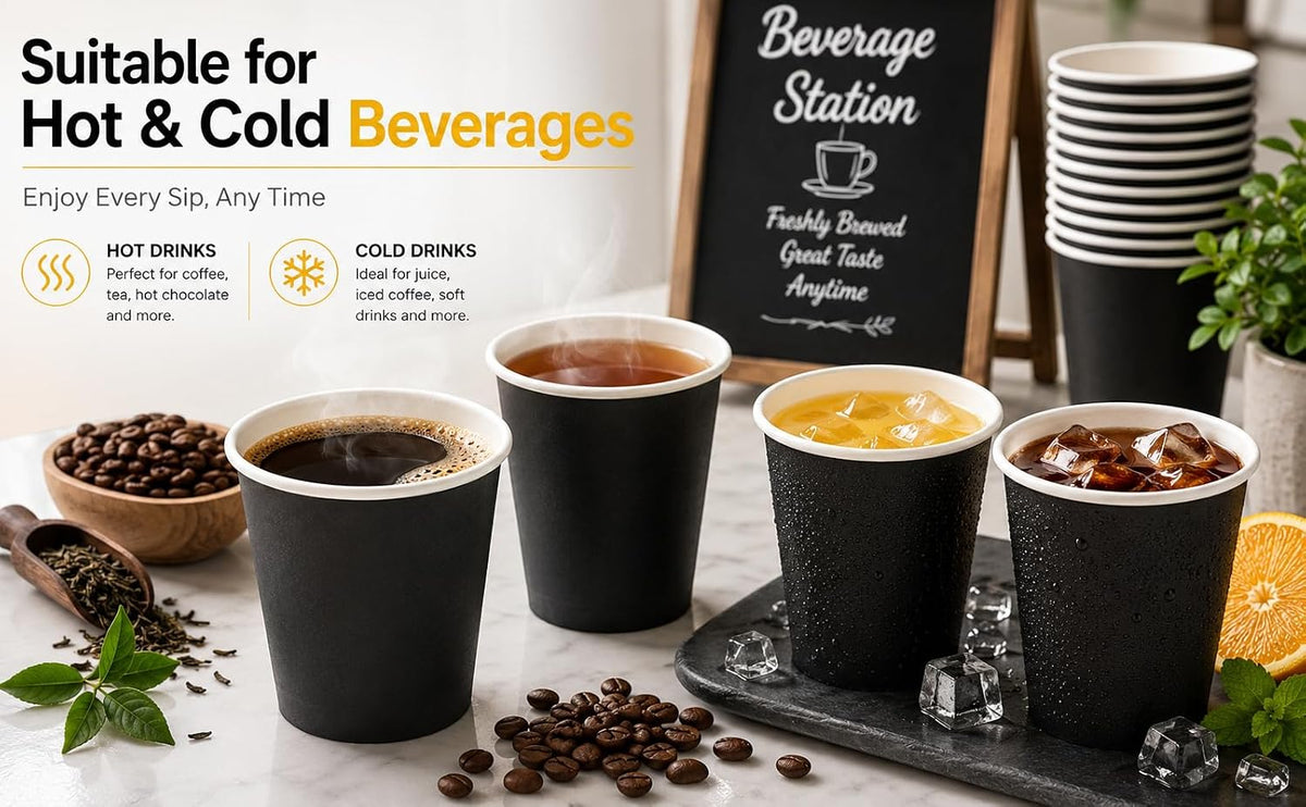 Sunny Premium Paper Cups – Pack of 50