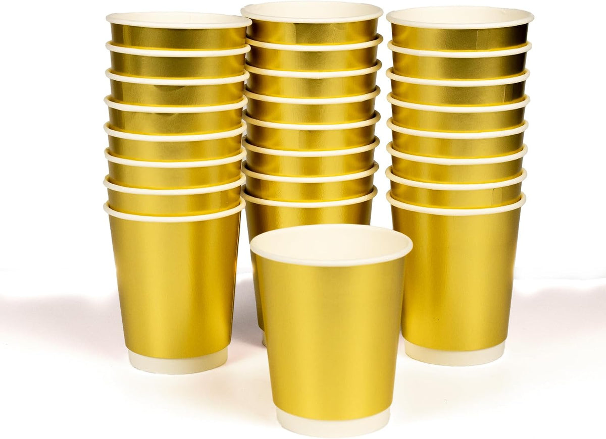 Sunny Premium Double Wall Paper Cups 8oz – 25 Pack