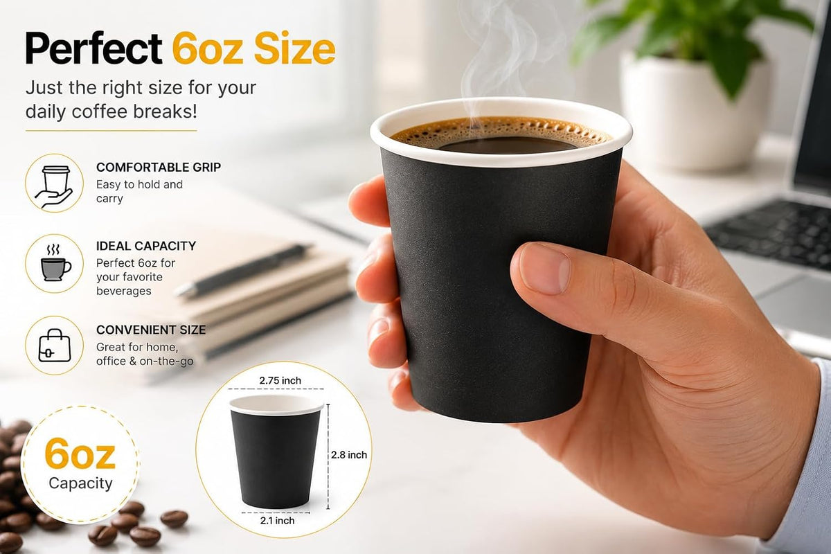 Sunny Premium Paper Cups – Pack of 50