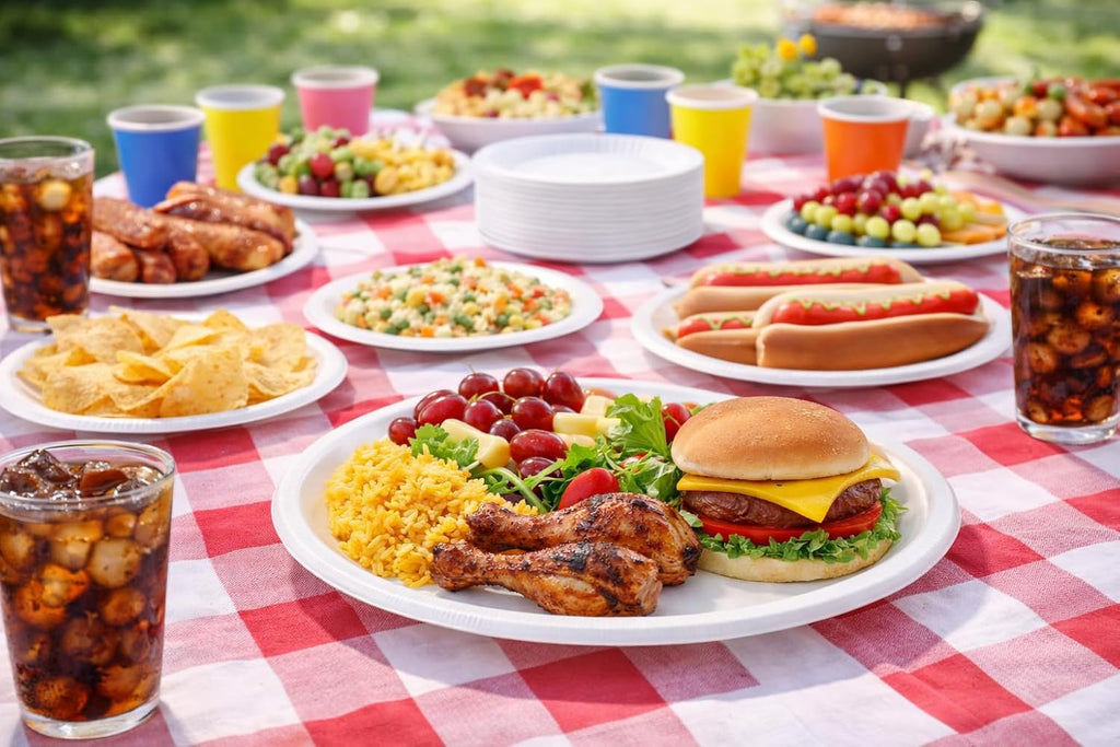 Sunny Foam Plates Round