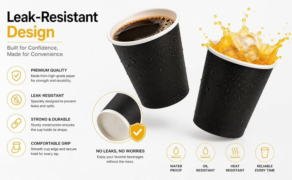 Sunny Premium Paper Cups – Pack of 50