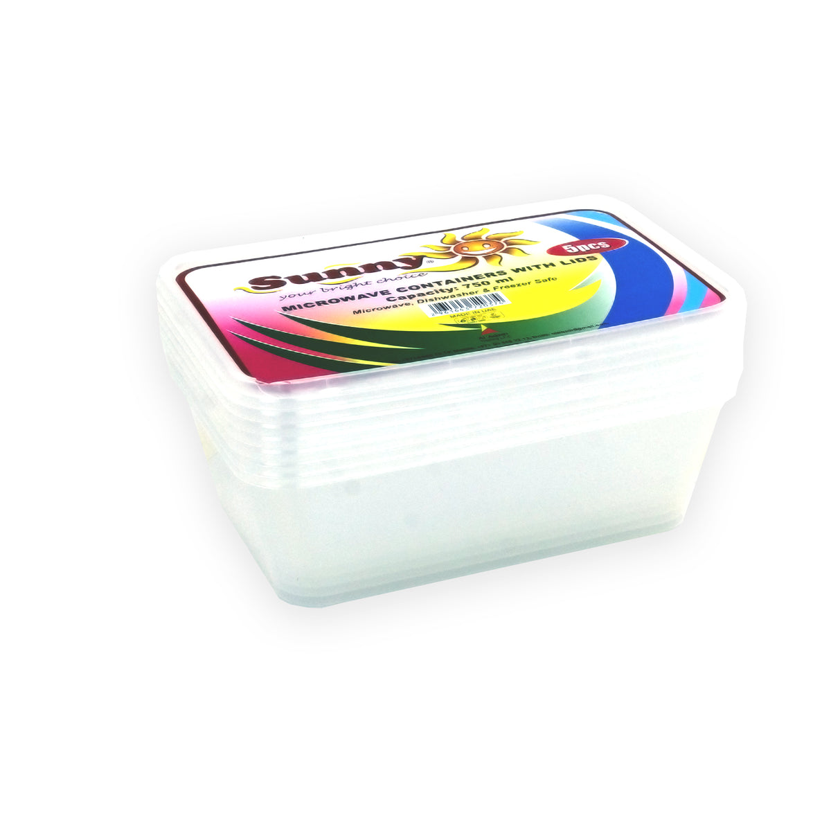 Sunny Microwave Food Storage Containers with Lids – Reusable, BPA-Free