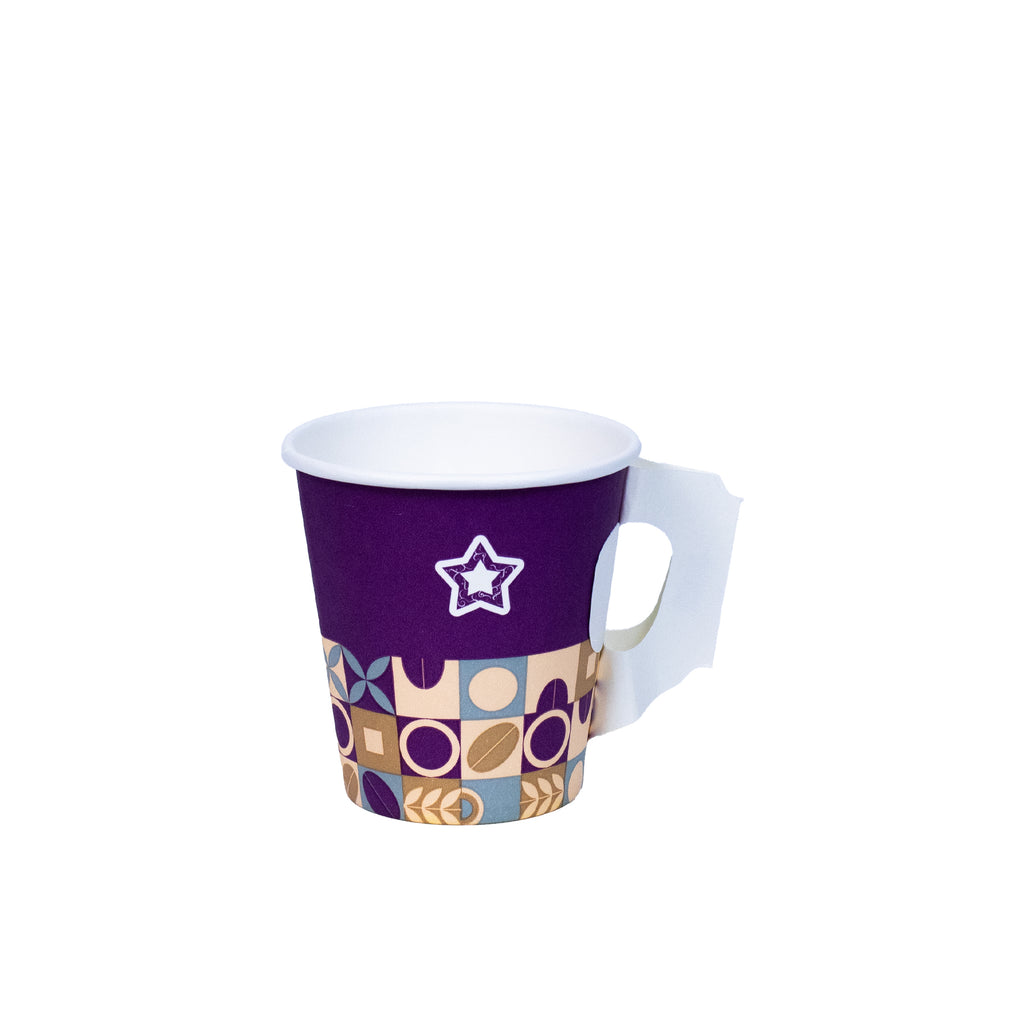 Tinku Paper Cup 7 oz with Handle