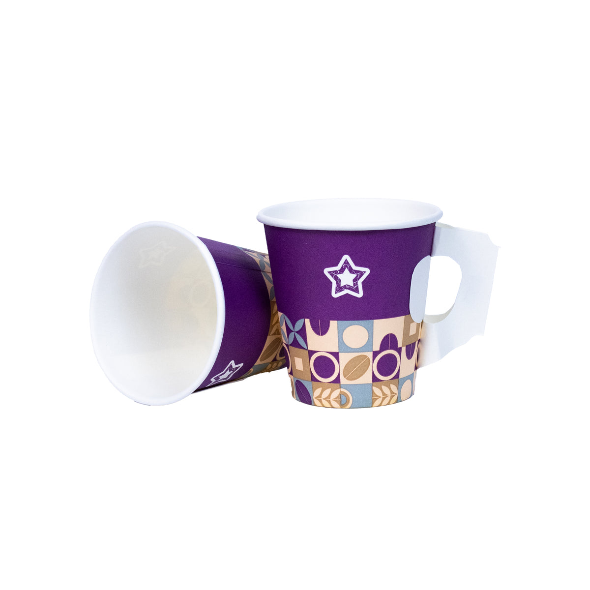 Tinku Paper Cup 7 oz with Handle