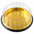 Sunny Round Cake Container with Lid : 4-Pieces