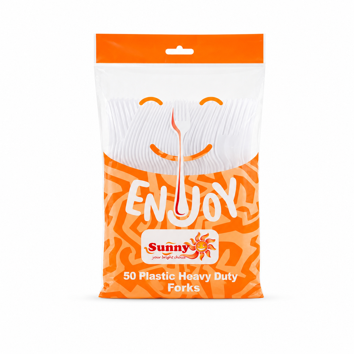 Sunny Enjoy Heavy Duty Plastic Forks