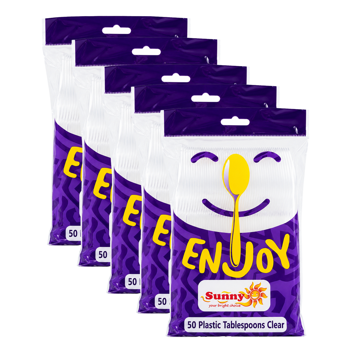 Sunny Enjoy Low Duty Plastic Table Spoons