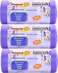 Premium Lavender Scented Trash Bags 90 PCS, 5 Gallon Garbage Bags, Heavy Duty Leak Proof Kitchen Bin Liners for Home & Office (46x52 cm) – Sunny