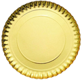 Sunny Golden Round Cake Tray: Pack of 12