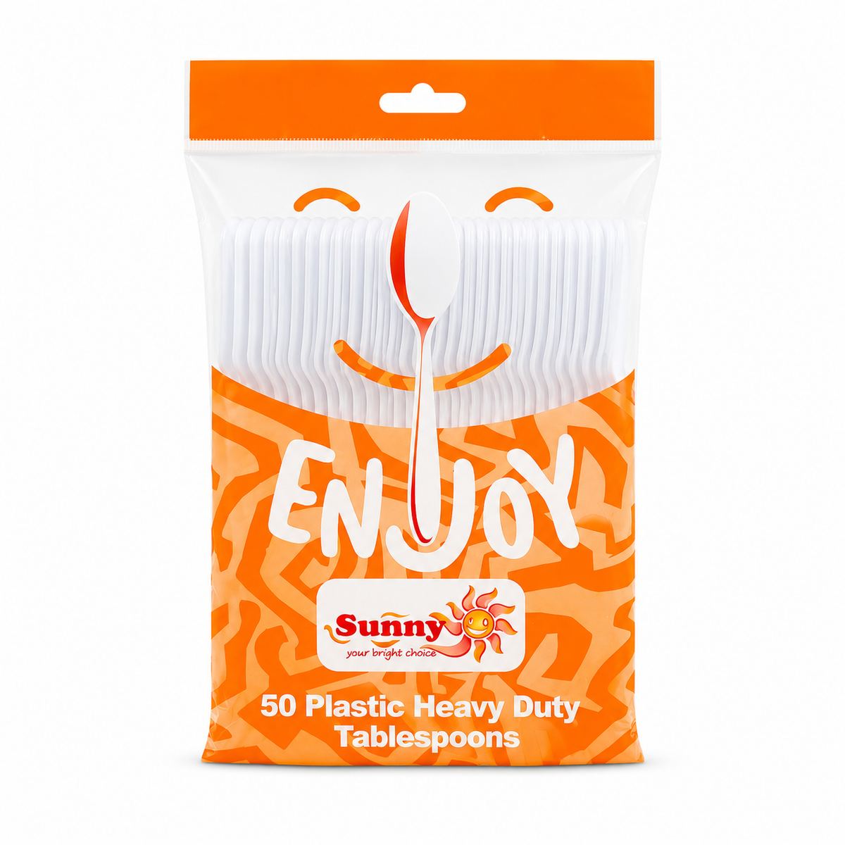 Sunny Enjoy Heavy Duty Plastic Tablespoons