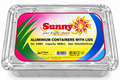 Sunny Aluminium Containers with Lids 8850cc 525x325x70 mm
