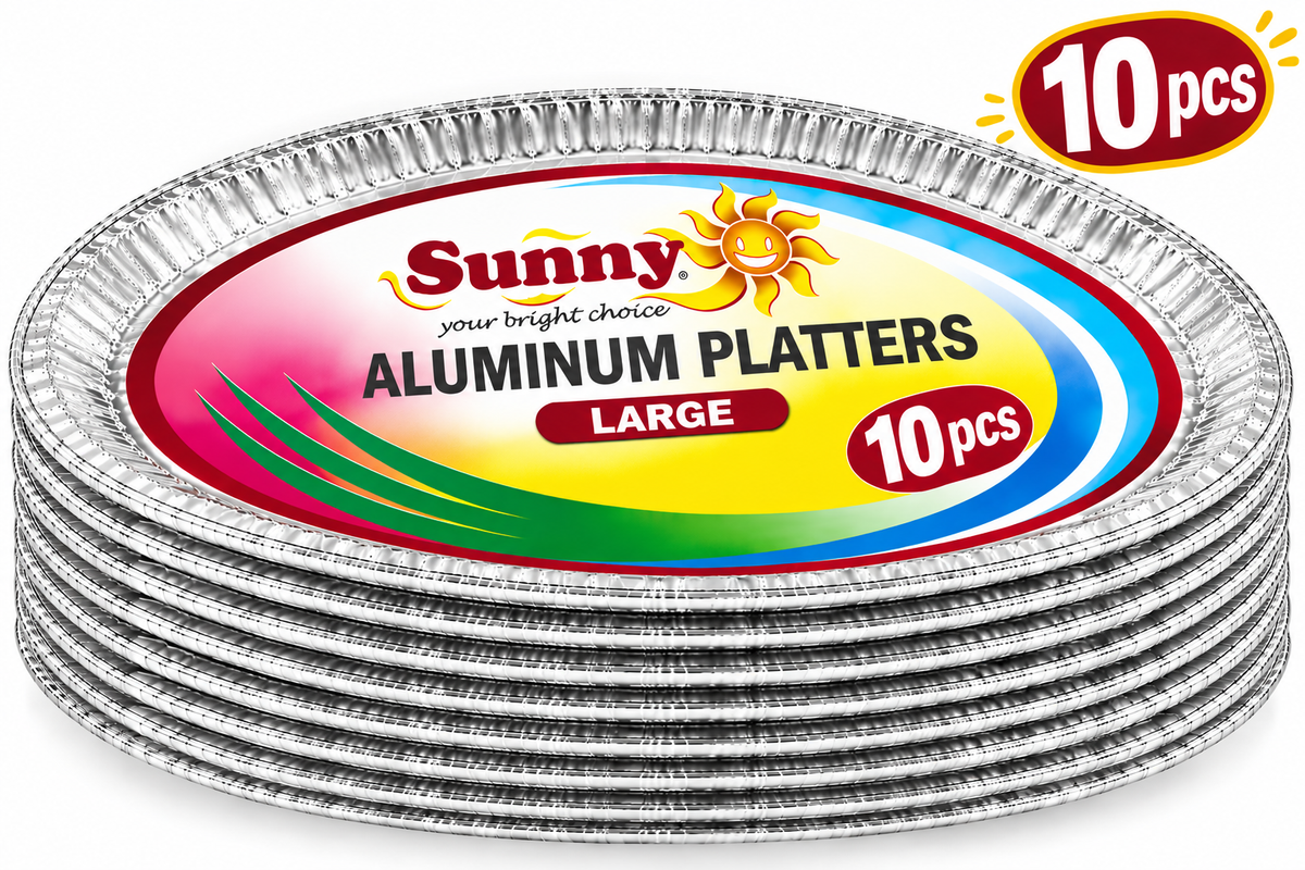 Sunny Aluminum Serving Platters