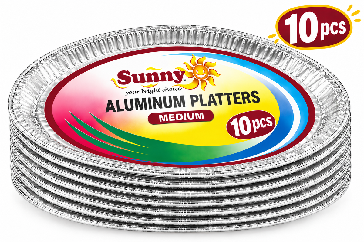 Sunny Aluminum Serving Platters