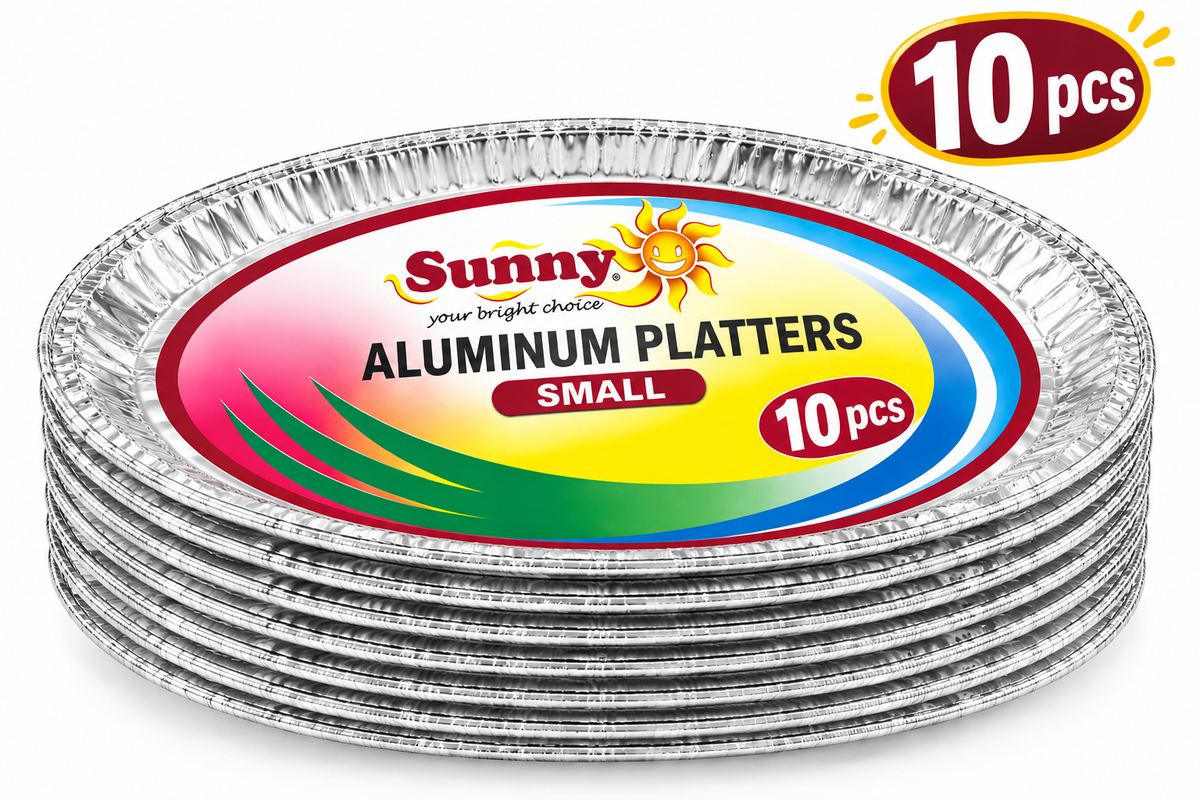 Sunny Aluminum Serving Platters