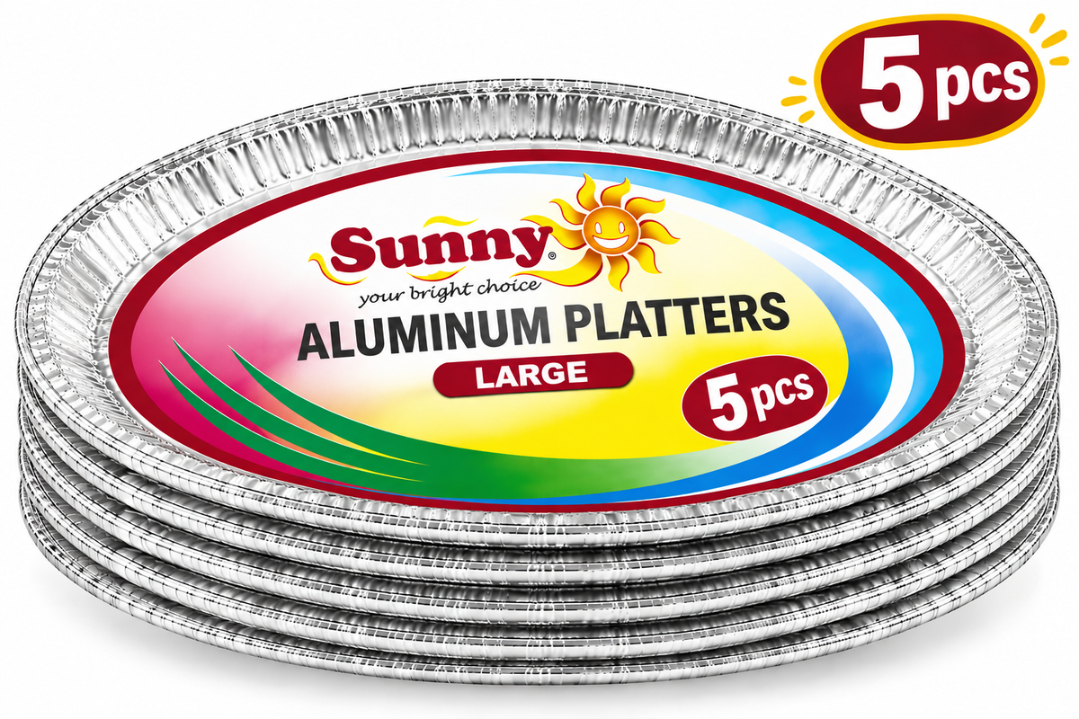 Sunny Aluminum Serving Platters