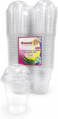 Sunny Clear Plastic Cups with Dome Lids
