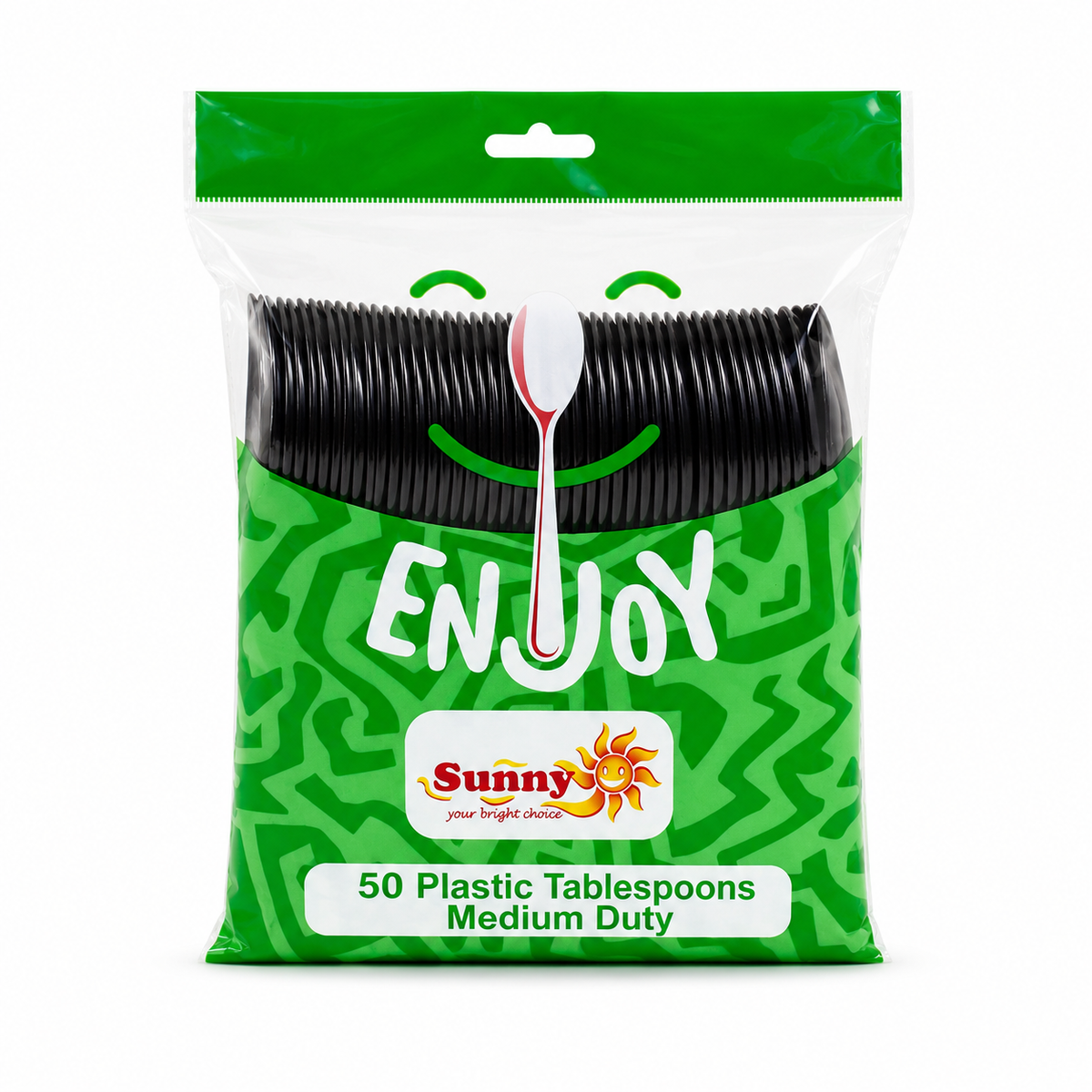 Sunny Enjoy Medium Duty Plastic Table Spoons