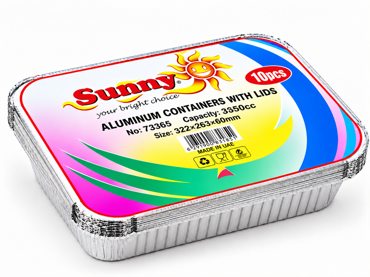 Sunny Aluminium Foil Containers with lid
