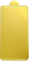 Sunny Golden Rectangular Cake Pad with Handle 6.5 x 10.5 cm
